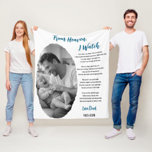 Cobertor De Velo Do Céu, Eu Cuido de Você – Foto Personalizada 