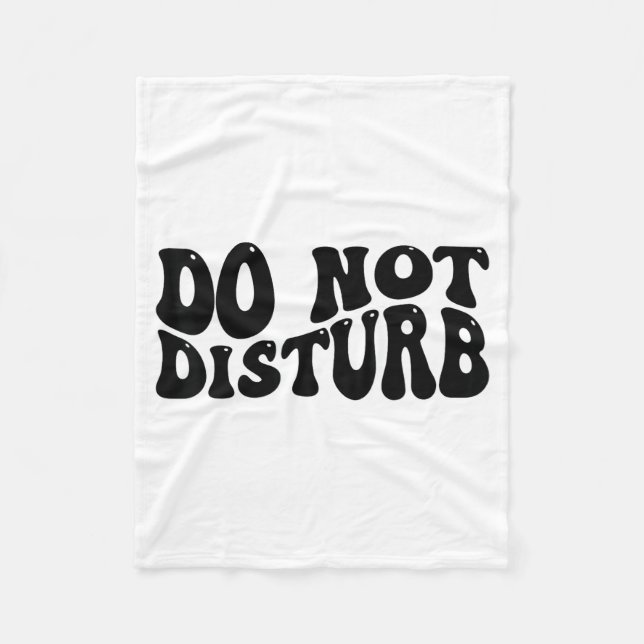 Cobertor De Velo Do Not Disturb  (Frente)