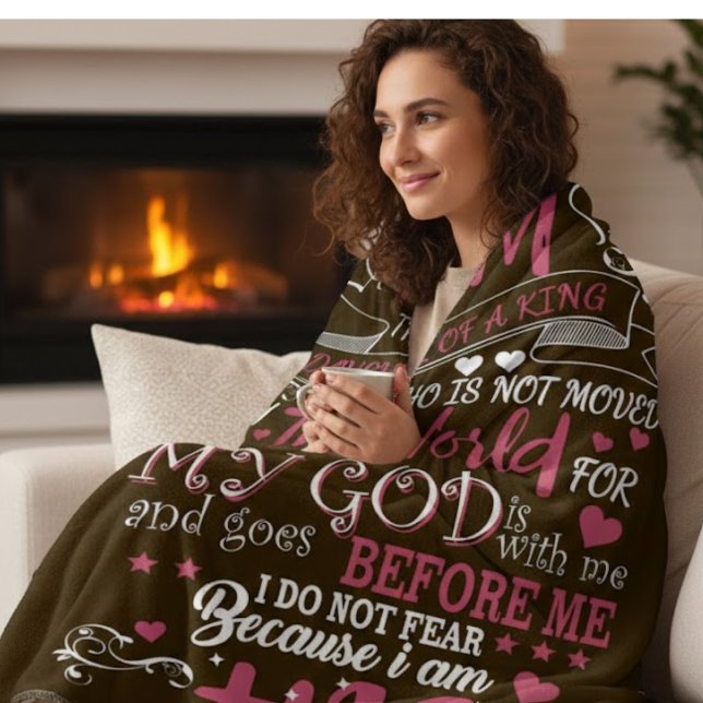 Cobertor De Velo Do Not Fear" Religious Fleece Blanket (Criador carregado)