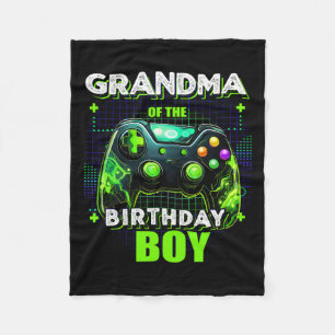 Cobertor De Velo Do Par De Jogo De Vídeo Da Família De Aniversários