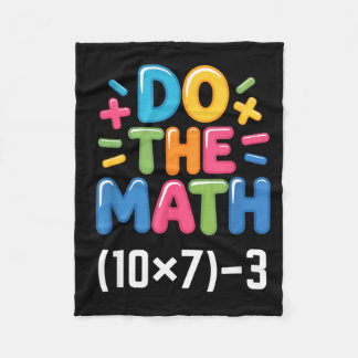 Cobertor De Velo Do The Math (10x7)-3 Six Seven 6-7 Humor Teacher G