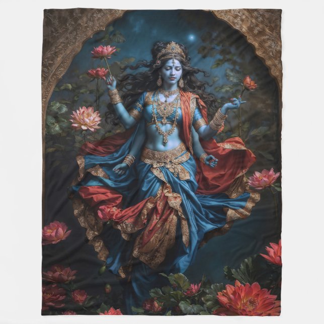 Cobertor De Velo Doador de bênçãos Divina Kali (Frente)