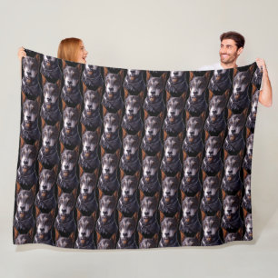 Cobertor De Velo Doberman Blanket Personalizado Doberman Dog Art Bl