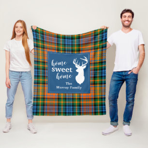 Cobertor De Velo Doce Casa Tartan Clan Murray Xadrez Personalizada