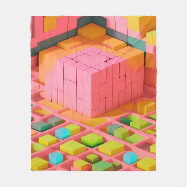 Cobertor De Velo Doce de cor clara (Frente)