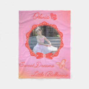 Cobertor De Velo "Doce Sonha Pequena Ballerina"