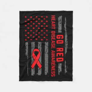 Cobertor De Velo Doença cardíaca Bandeira Americana É Doença do Cor