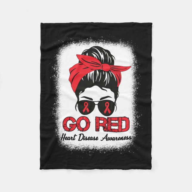 Cobertor De Velo Doença Consciência Mês Fita Vermelha Pedra Balança (Frente)