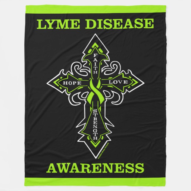 Cobertor De Velo Doença Cruzada/Consciência.. (Frente)