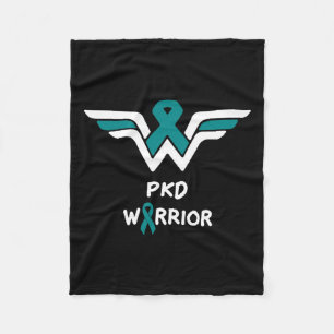 Cobertor De Velo Doença renal Guerreiro guerreiro Teal Fita 1