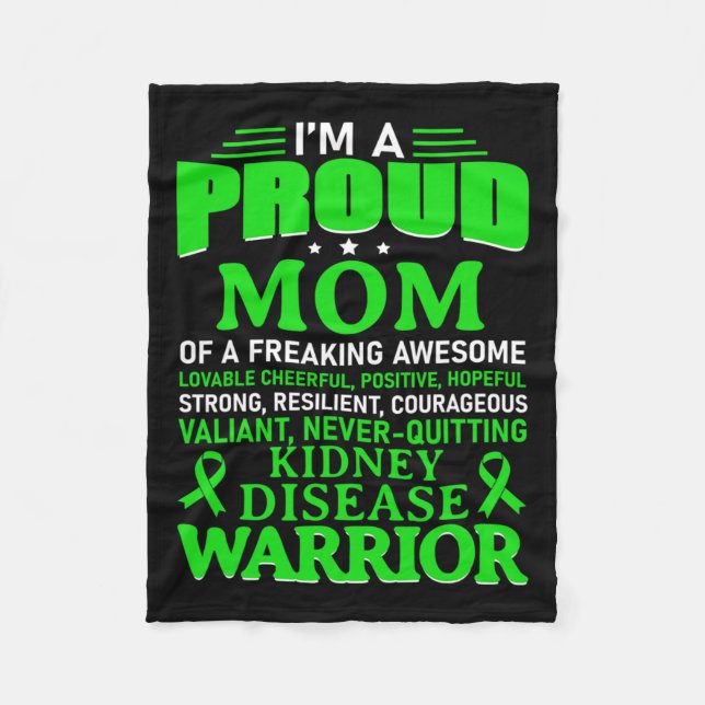 Cobertor De Velo Doença Renal Sensibilização Sobrevivente Fita Verd (Frente)