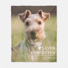 Cobertor De Velo Dog Memorial Gift | Pet Loss Keepsake Fleece Blank