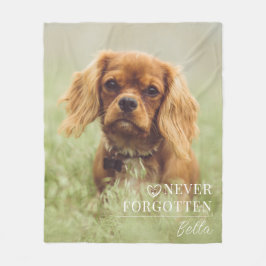 Cobertor De Velo Dog Memorial Gift | Pet Loss Keepsake Fleece Blank