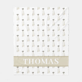 Cobertor De Velo Dogue Alemão (Harlequim Preto e Branco)