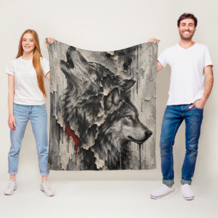 Cobertor De Velo Dois Lobos, Um Coração