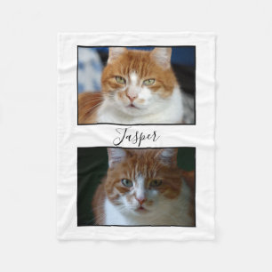 Cobertor De Velo Dois Pet Photo Fleece Blanket