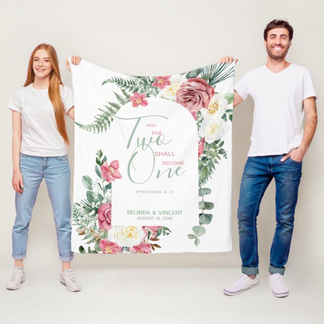 Cobertor De Velo Dois Tornar-Se-Á Um Casamento Verso Bíblia (In Situ)