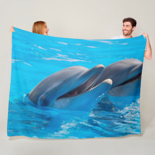 Cobertor De Velo Dolphin Fleece Blanket