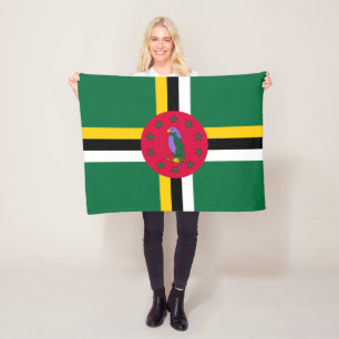 Cobertor De Velo Dominica Flag