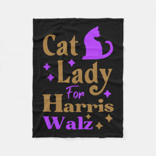 Cobertor De Velo Dona de Gato sem Filhos Para Kamala Harris Tim Whe