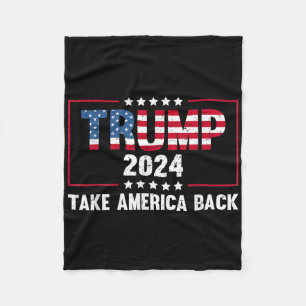 Cobertor De Velo Donald Trump 2024 Voltar América Ck Retro Vintage 