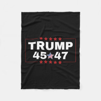 Cobertor De Velo Donald Trump 45 47th Presidente Americano Tee Mega