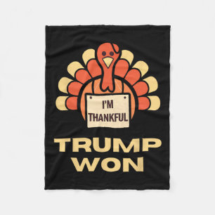 Cobertor De Velo Donald Trump Camisa de Ação de Graças Eu sou Donal