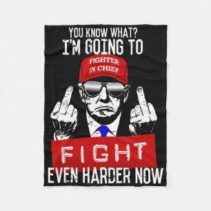 Cobertor De Velo Donald Trump Dedo Médio Desligando-se da Pro Repub