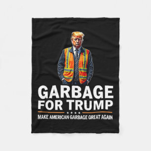 Cobertor De Velo Donald Trump Garbage Orange Vest de Segurança Refl