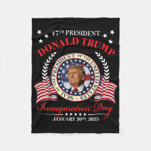 Cobertor De Velo Donald Trump Inauguration Day 2025 Usa 47th Presid