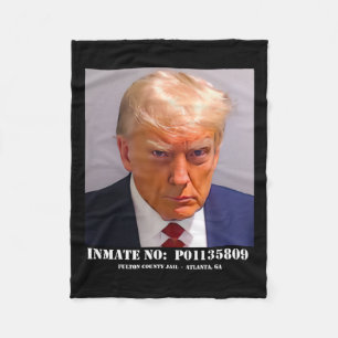 Cobertor De Velo Donald Trump Mug Shot