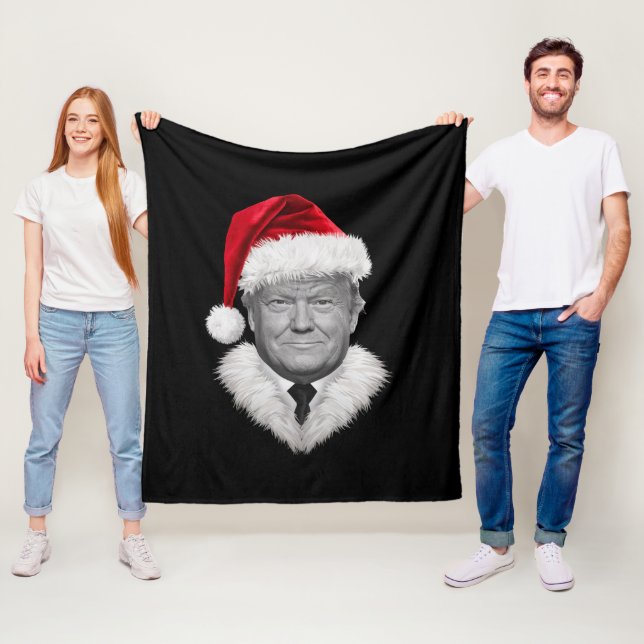 Cobertor De Velo Donald Trump Natal Engraçado Dom do Papai Noel (In Situ)