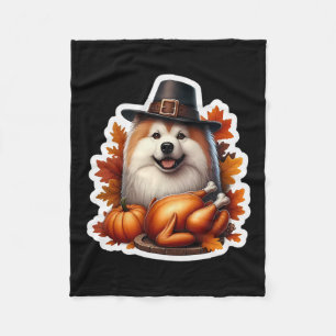 Cobertor De Velo Dono de cachorro finlandês Lapphund de Ação de Gra