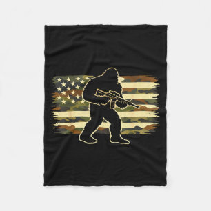 Cobertor De Velo Dono de pé-grande camuflado bandeira americana sas