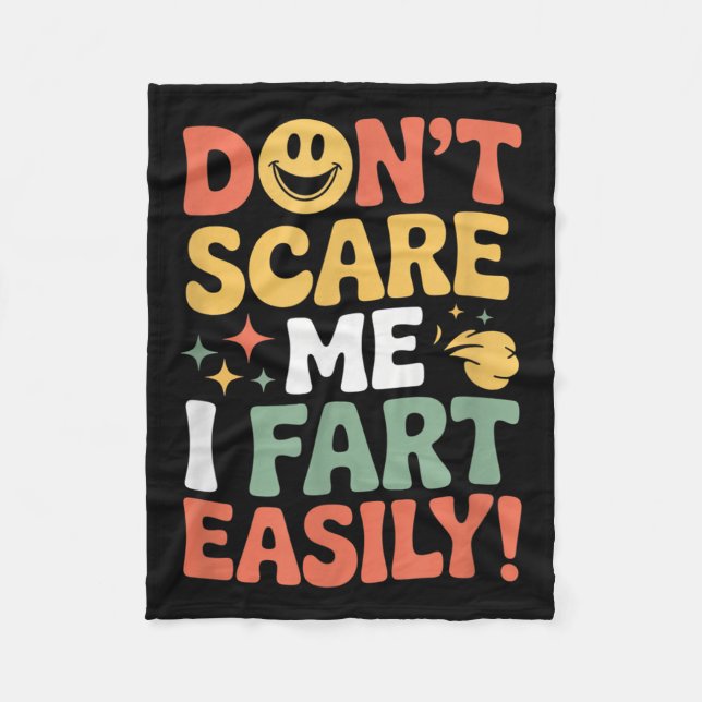 Cobertor De Velo Don't E Me I Fart Easily Funny Cute Design Quote  (Frente)