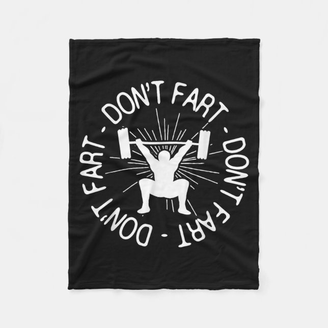 Cobertor De Velo Dont Far Funny Fitness Gym Gift  (Frente)