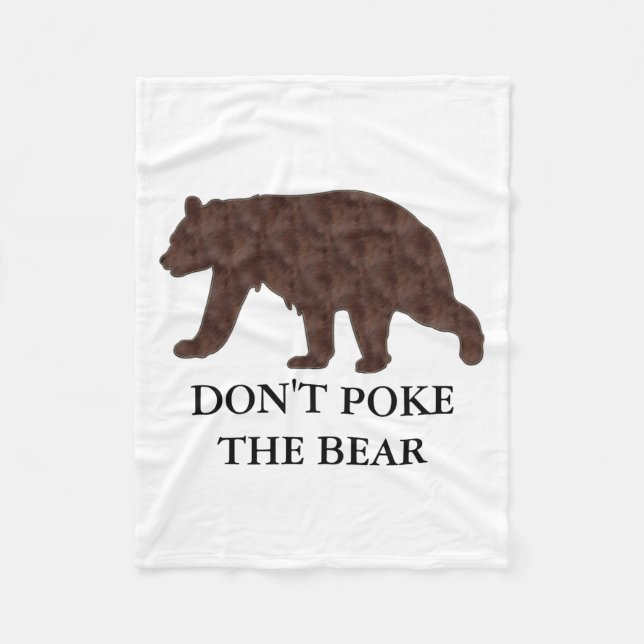 Cobertor De Velo Dont Ke The Bear  (Frente)