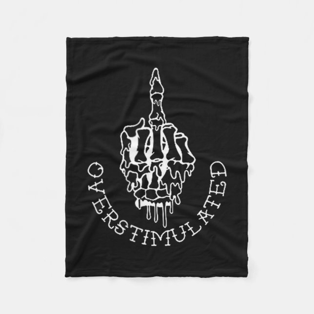 Cobertor De Velo Don't Talk To Me When I'm Overstimulated - Front A (Frente)