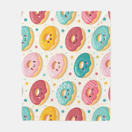 Cobertor De Velo Donuts Pattern