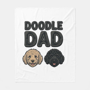 Cobertor De Velo Doodle Pai Camisa Vintage do Papai Design_1