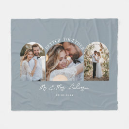 Cobertor De Velo Dor de presente de casamento com fotos de arco azu