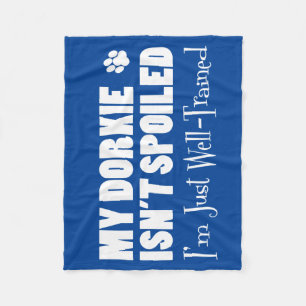 Cobertor De Velo Dorkie não é mimada. Estou bem treinada.