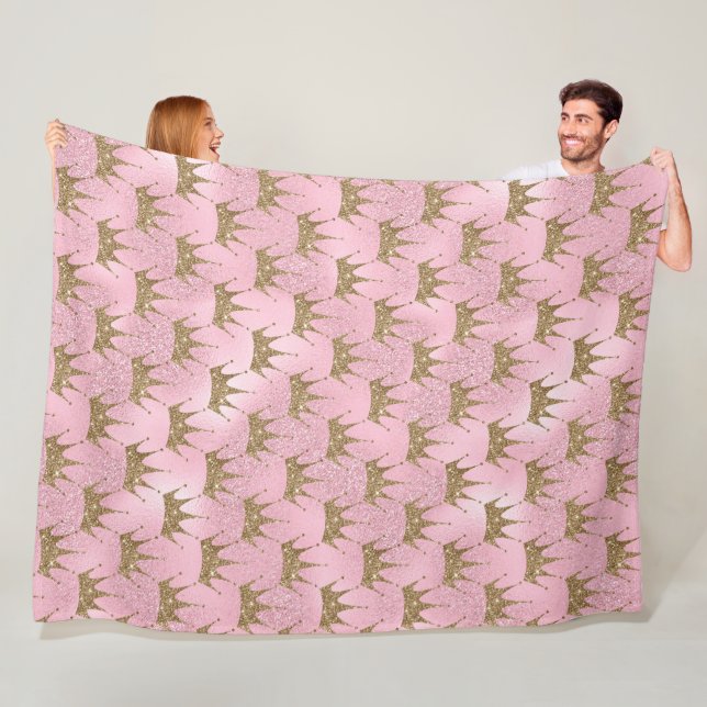 Cobertor De Velo Dourada E Rosa (In Situ)