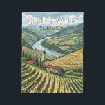 Cobertor De Velo Douro Valley Portugal Viagem Art Vintage<br><div class="desc">Vale do Douro em estilo artístico vetorial. O Vale do Douro Vinho,  até Barca de Alva,  é a mais antiga região vitícola demarcada do mundo.</div>