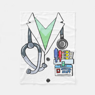 Cobertor De Velo Doutor White Lab Casaco Costume Halloween Médico