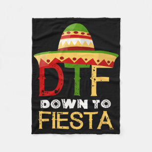 Cobertor De Velo Down To Fiesta Dtf Mexicano Cinco De Mayo