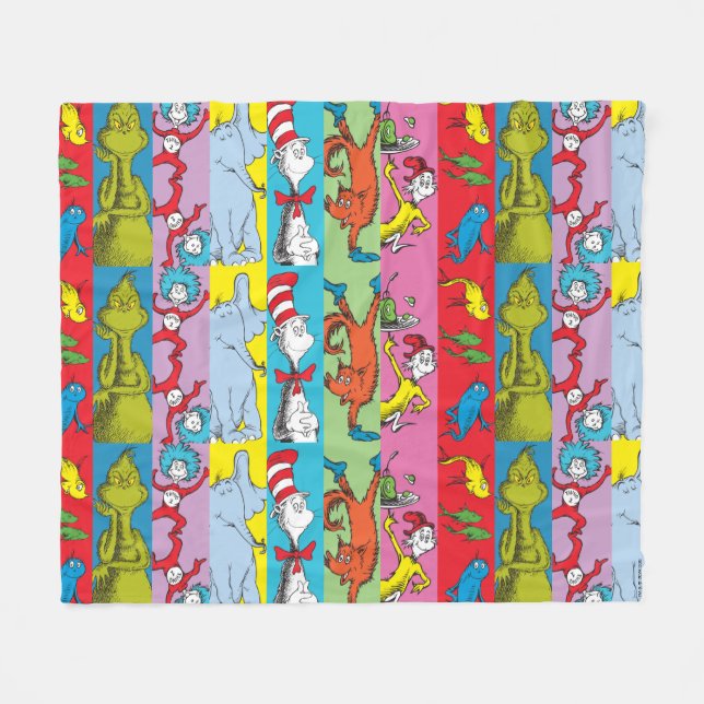 Cobertor De Velo Dr. Seuss | Fatia de Personagem (Frente (Horizontal))