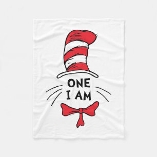 Cobertor De Velo Dr. Seuss Gato no Chapéu - Um Eu Sou