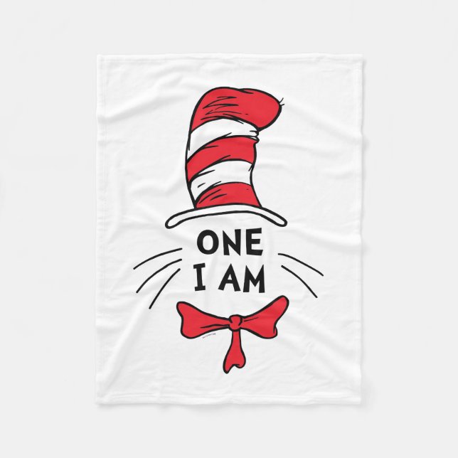 Cobertor De Velo Dr. Seuss | Gato no Chapéu - Um sou eu (Frente)