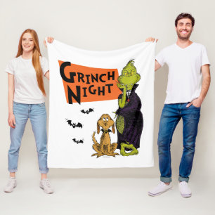 Cobertor De Velo Dr. Seuss   Noite do Grinch no Halloween Gráfico